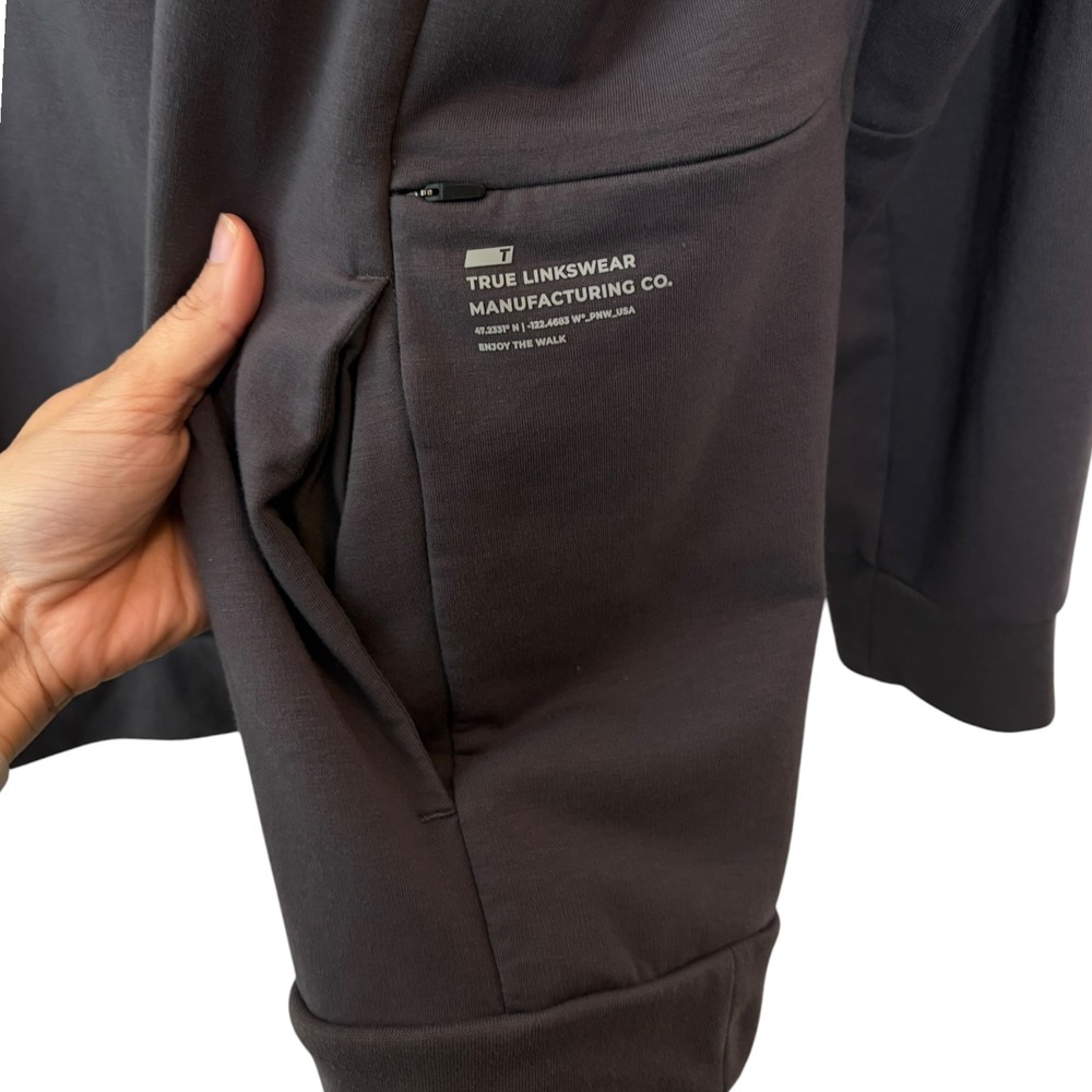 True Linkswear True Futures Staples Hoodie Dead Golfer Grey Golf Sweatshirt XXL - Picture 5 of 8